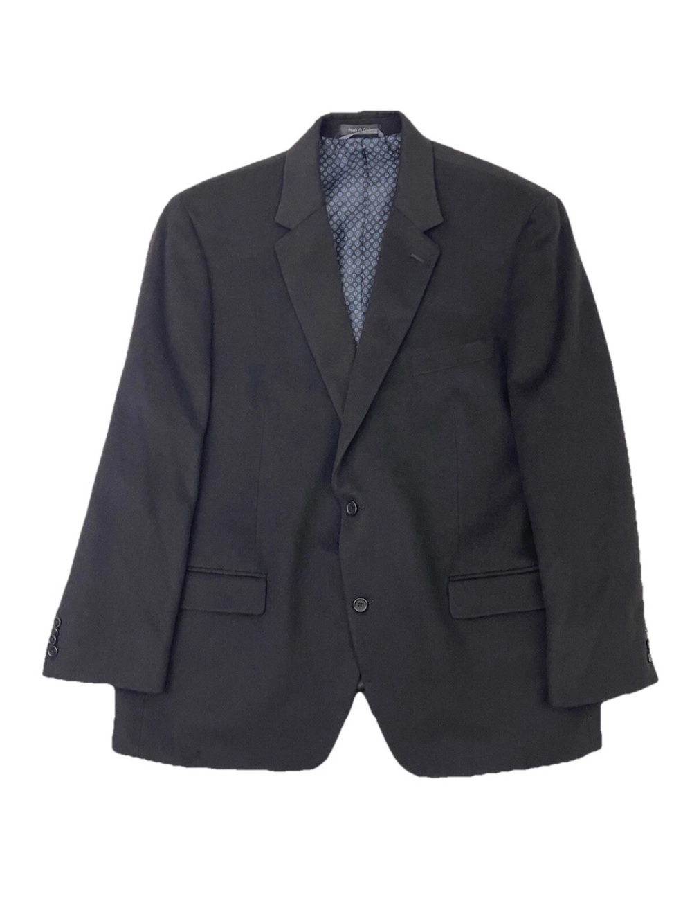 Michael By Michael‎ Kors Blazer Jacket Mens 46R Black Camel Hair 2-Button Lined